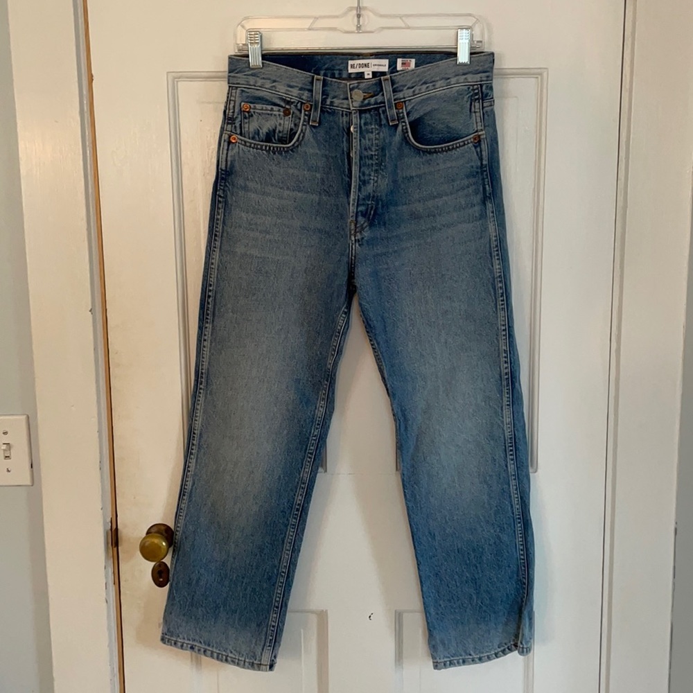 RE/DONE Low Slung Crop Rigid jeans